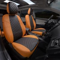 Чехлы Автопилот Экокожа Ромб на ZAZ Chance 2009-2014 г.в. Чехлы Автопилот Экокожа Ромб на ZAZ Chance 2009-2014 г.в.
