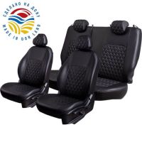 Чехлы Экокожа Турин Ромб на Hyundai Matrix (2001-2010) Чехлы Экокожа Турин Ромб на Hyundai Matrix (2001-2010)